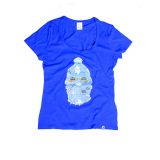 Kupahead Ladies Fitted Cobalt Melange T-shirt