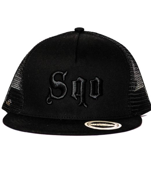 Sqo Black Mesh Snapback Out Of Stock-M250.00