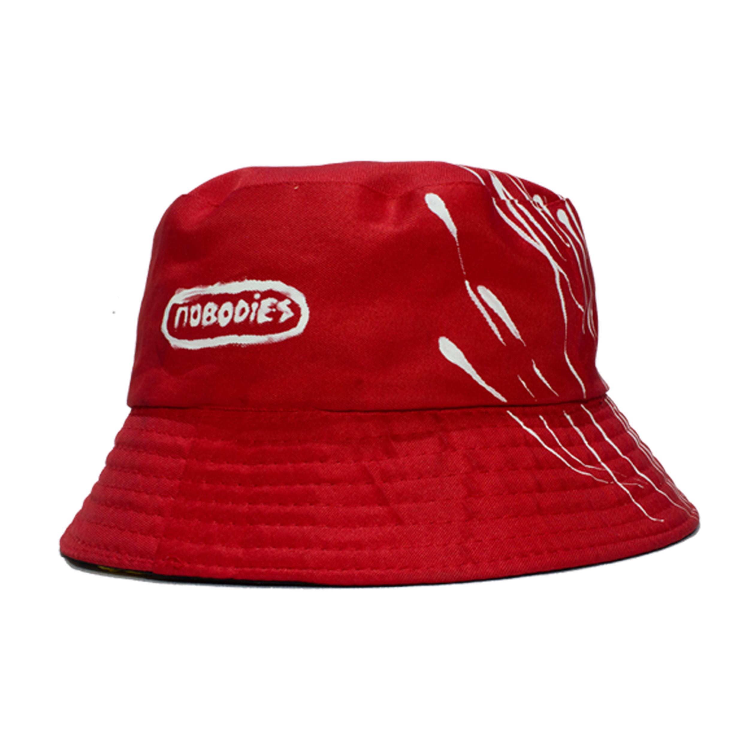NoBodies Custom Red Bucket-Hat